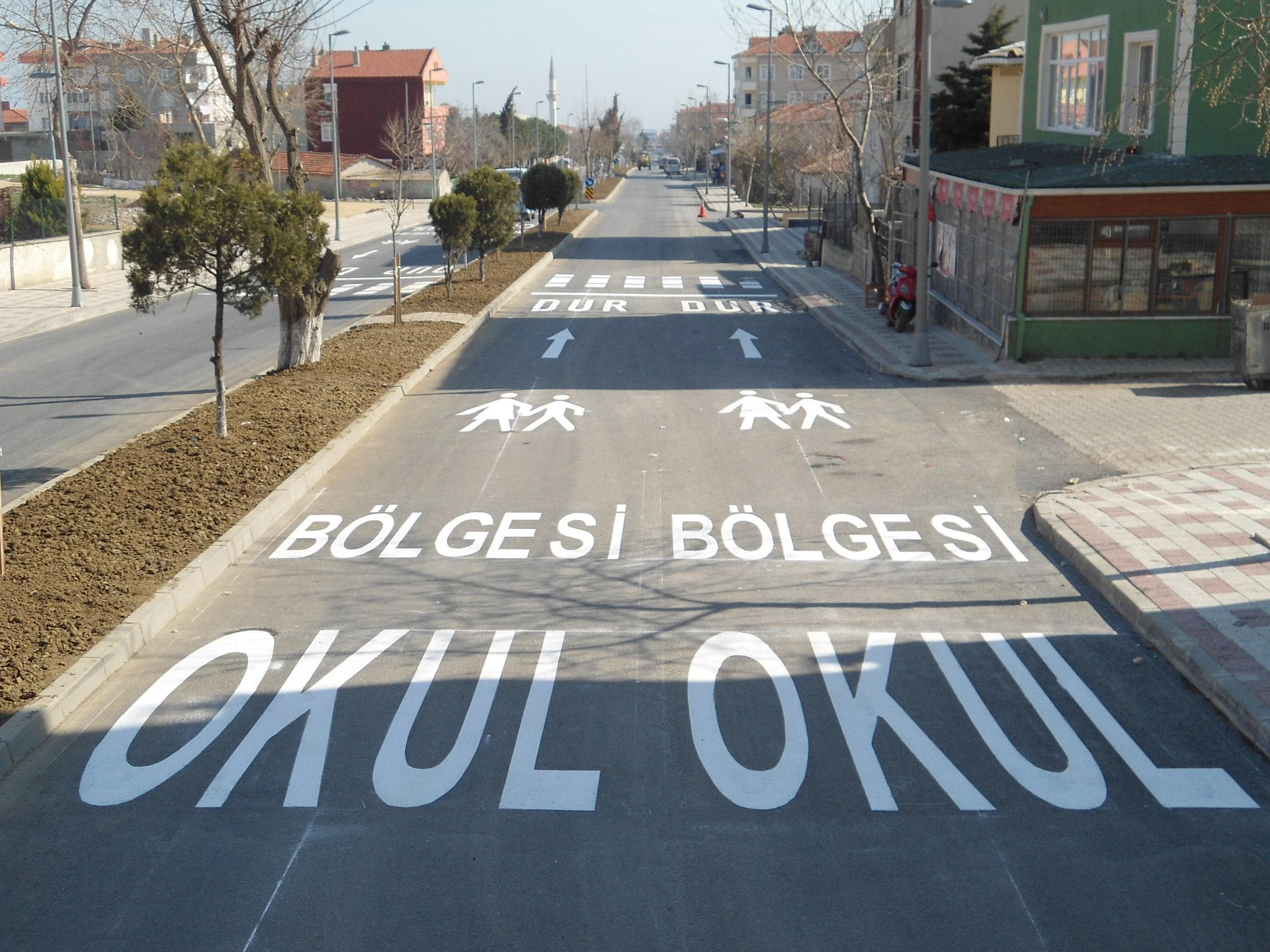 Beylikdüzü Belediyesi bünyesinde yatay işaretleme çalışması